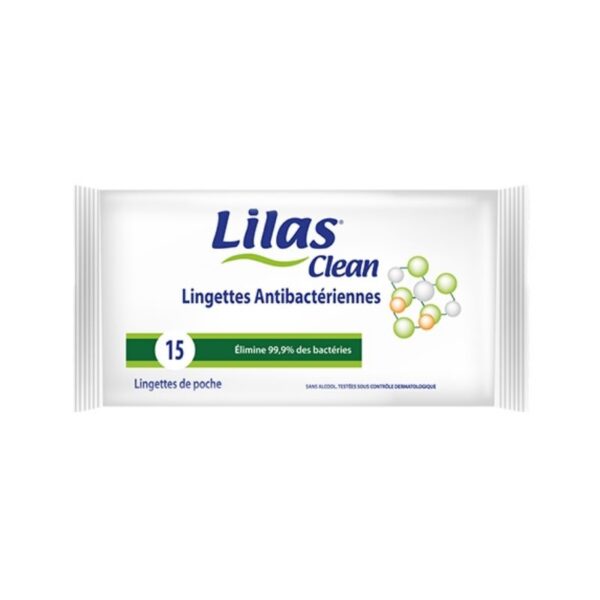 LINGETTES ANTI-BACTERIENNE 15 PCS BT/12